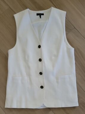 rag & bone New York White Linen Charlotte Vest